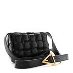 Nappa Maxi Intreccio Small Padded Cassette Crossbody Bag Black