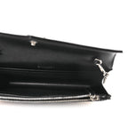 Grain De Poudre Matelasse Chevron Monogram Chain Wallet Black