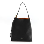 Grained Calfskin Low Key Hobo MM Black