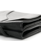 Vitello Soft Chain Flap Bag Black