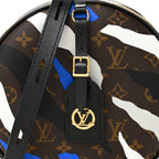 X LOL Monogram Boite Chapeau Souple Blue Silver