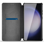 Magnetic Wallet Leather Phone Case For Samsung Galaxy S23 Ultra In Purple