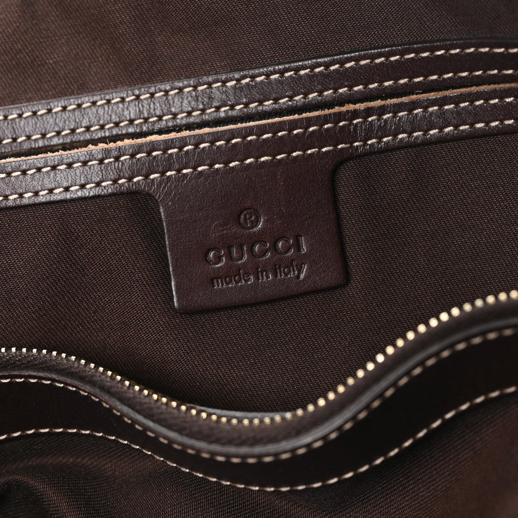 GG Plus Monogram Joy Vertical Tote Dark Brown