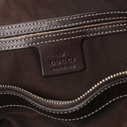 GG Plus Monogram Joy Vertical Tote Dark Brown