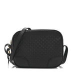 Microguccissima Mini Bree Messenger Bag Black