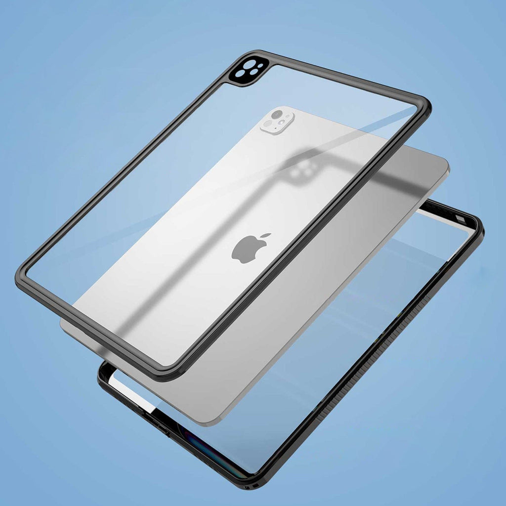 SAHARA - Oasis Series Water-Resistant Case for Apple iPad Pro (M4) 13" 2024 - Clear/Black