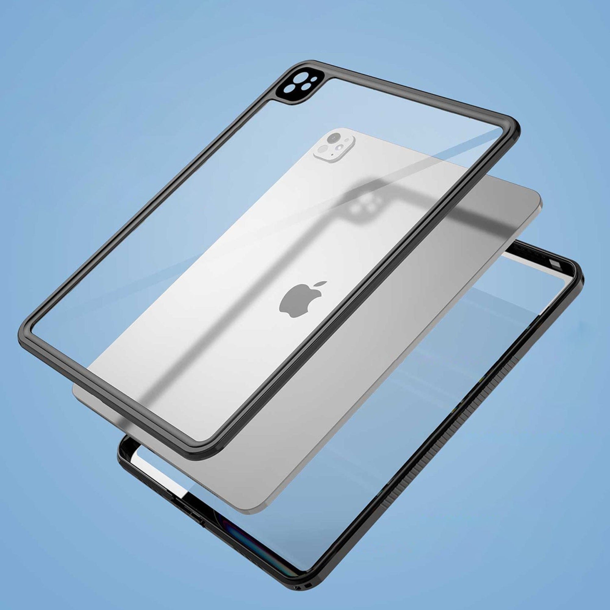 SAHARA - Oasis Series Water-Resistant Case for Apple iPad Pro (M4) 13" 2024 - Clear/Black