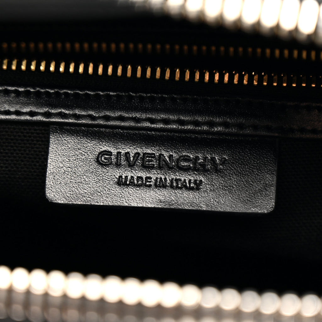 Shiny Lord Calfskin Small Antigona Black