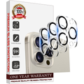 Entronix Clear Camera Lens Protector Compatible with iPhone 15 Pro Max - 3-Piece Combo