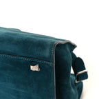 Suede Soft Margaux 10 Bag Teal Green