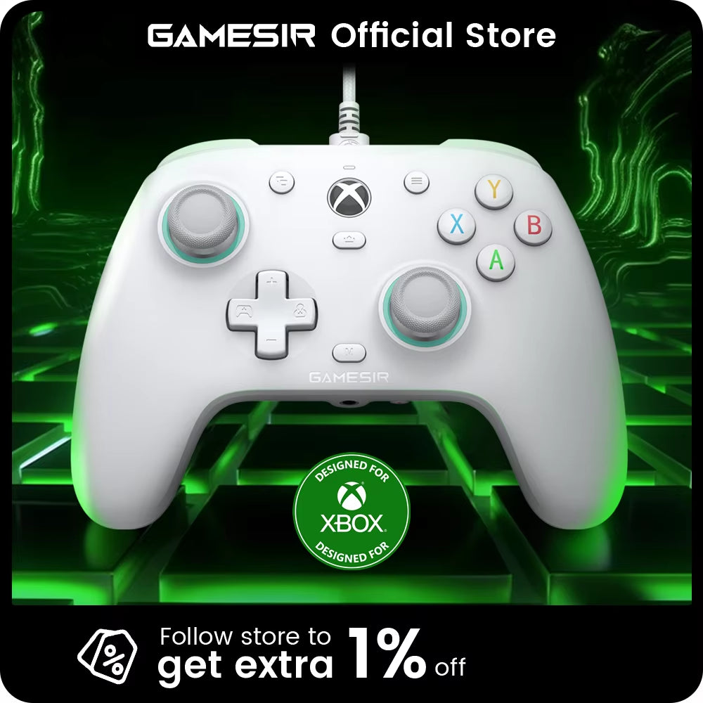 Gamesir G7 SE Wired Gaming Controller for Xbox Series X, Series S, and One with Enhanced Joystick Features