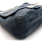Vitello Bi-Color Mama Baguette Blue Beige