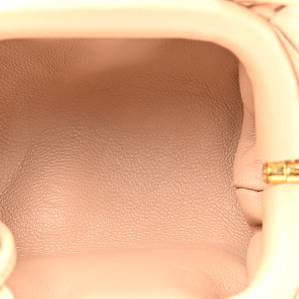 Nappa Intrecciato Coin Purse Almond