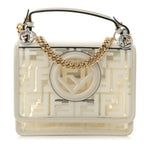 TPU FF Vitello Century F is Fendi Small Kan I Shoulder Bag White