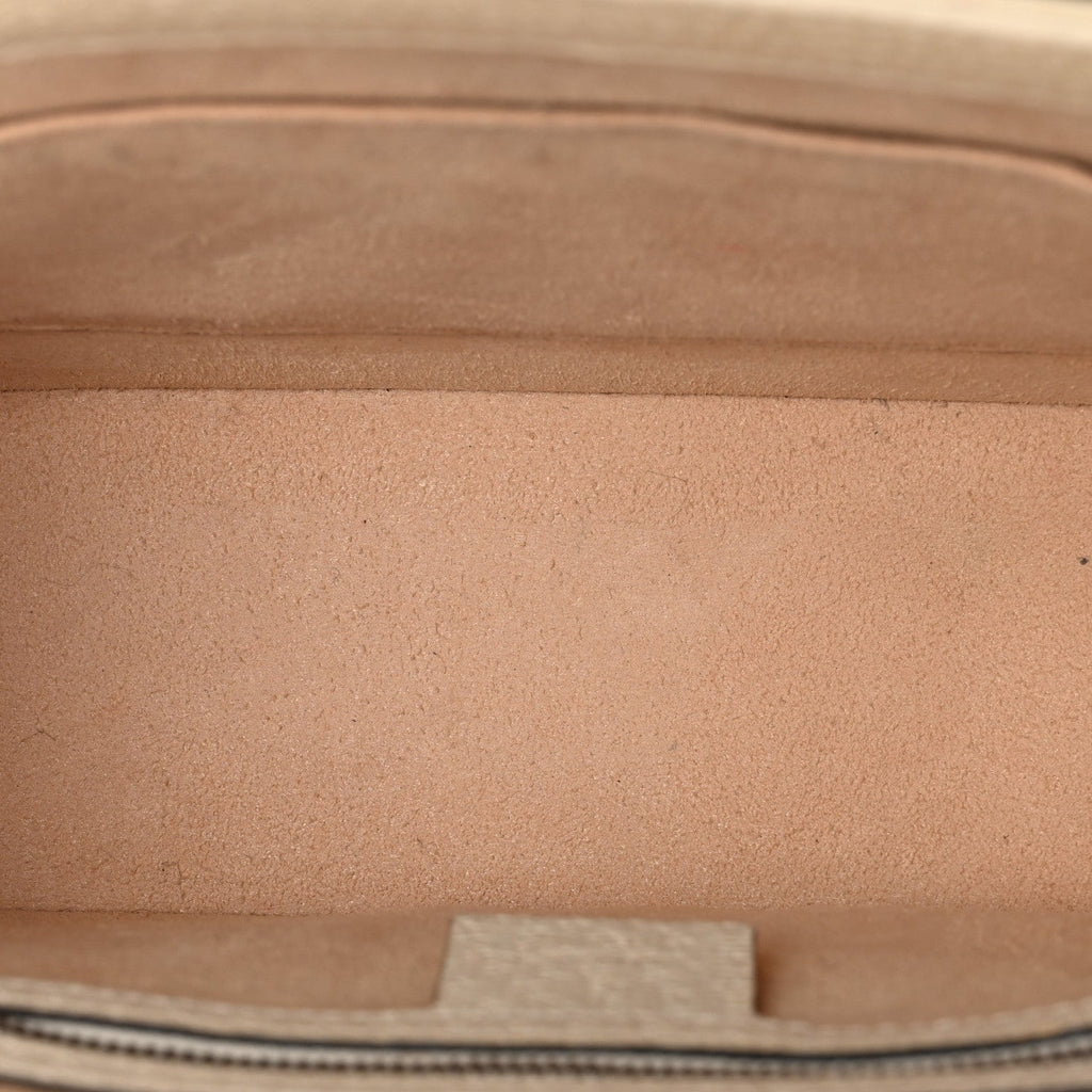 GG Supreme Monogram Small Queen Margaret Top Handle Bag White