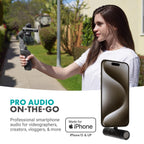 Movo DoubleMic-UC Dual Capsule Mic for iPhone 15 +