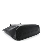 New Sakai Calfskin Lux Medium Dahlia Tote  Black