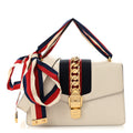 Calfskin Small Sylvie Shoulder Bag Off White