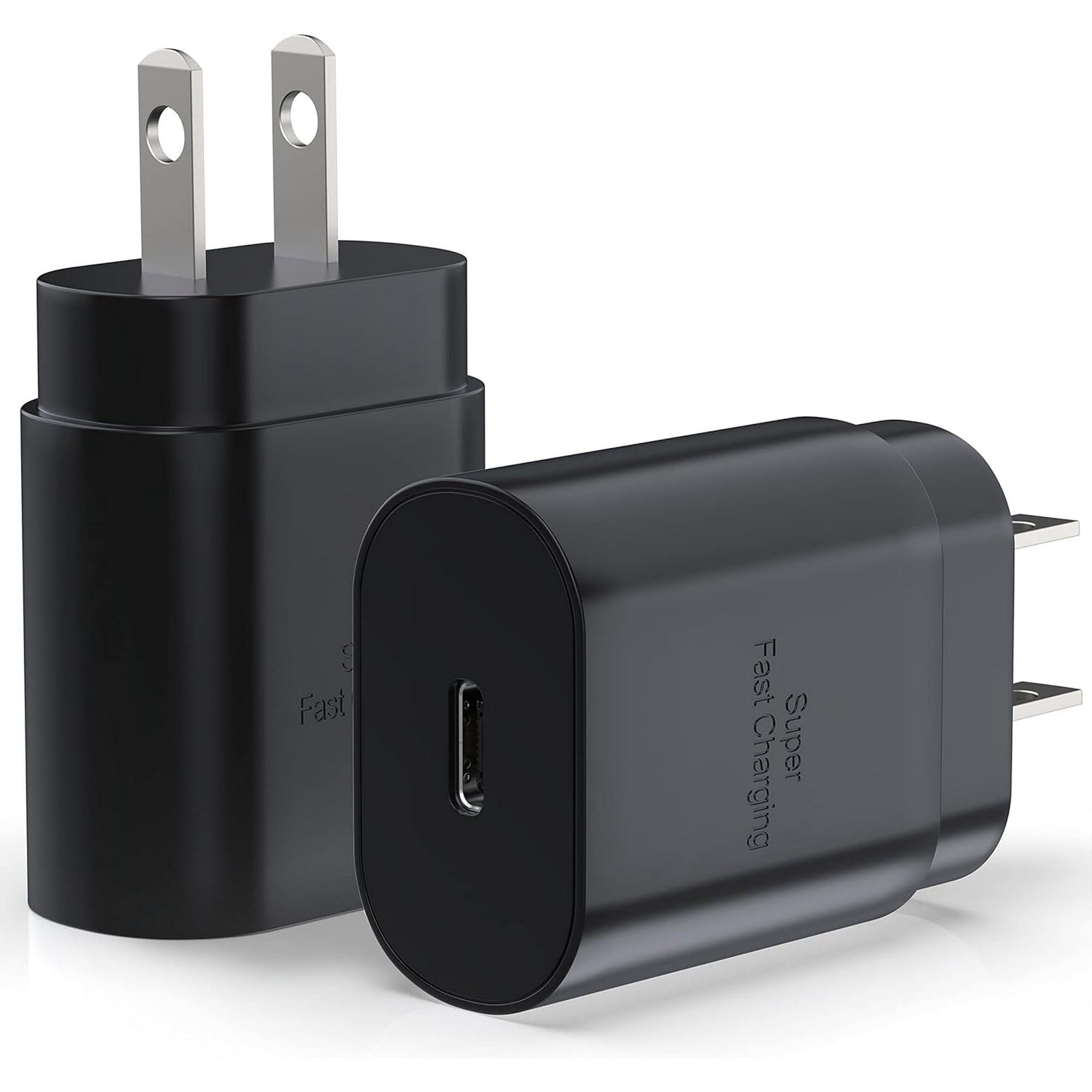 Entronix 25W USB-C Wall Charger - 2-Pack Fast Charging Adapter for iPhone, Pixel, and Galaxy