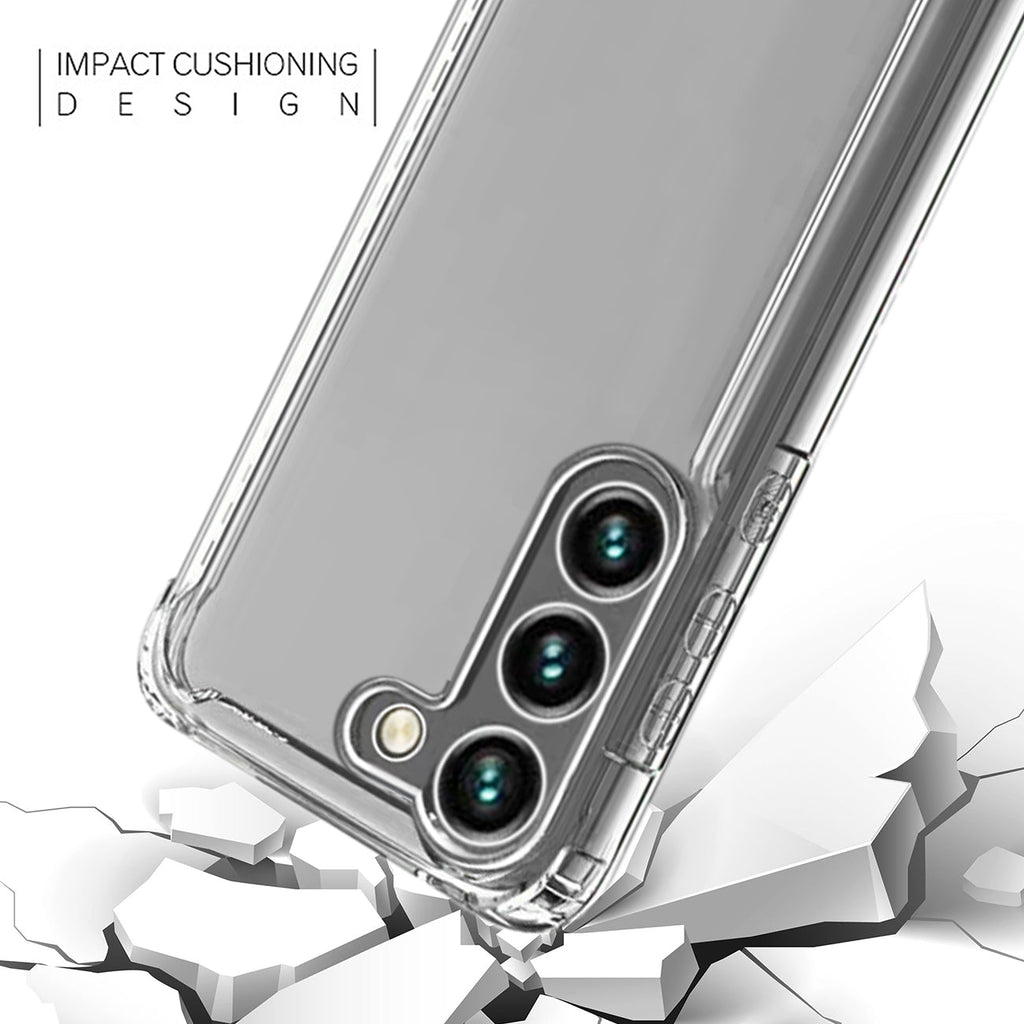 Reiko High Quality 2X Clean Pc And Tpu Bumper Case In Clear For Samsung Galaxy S23  Plus