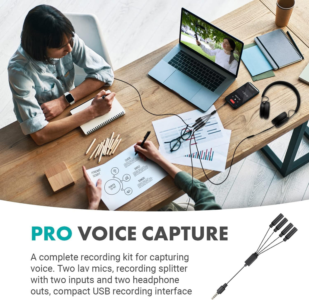 Movo VersaLav-V2 Lav Universal Mic Set