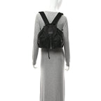 Nylon Monogram Small Single Buckle Backpack Black