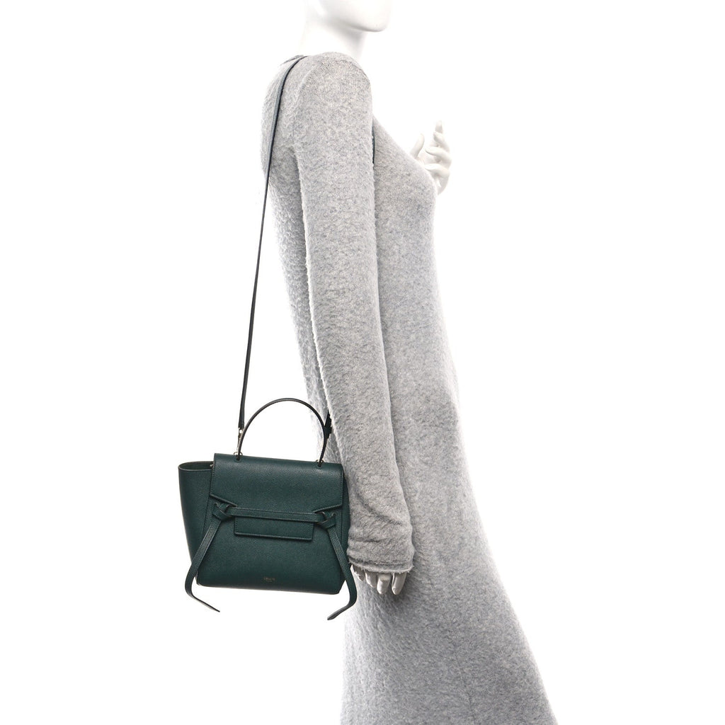 Grained Calfskin Nano Belt Bag Amazone