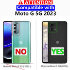 Entronix Clear Screen Protector Compatible with Moto G 2023 - 2 Piece Combo