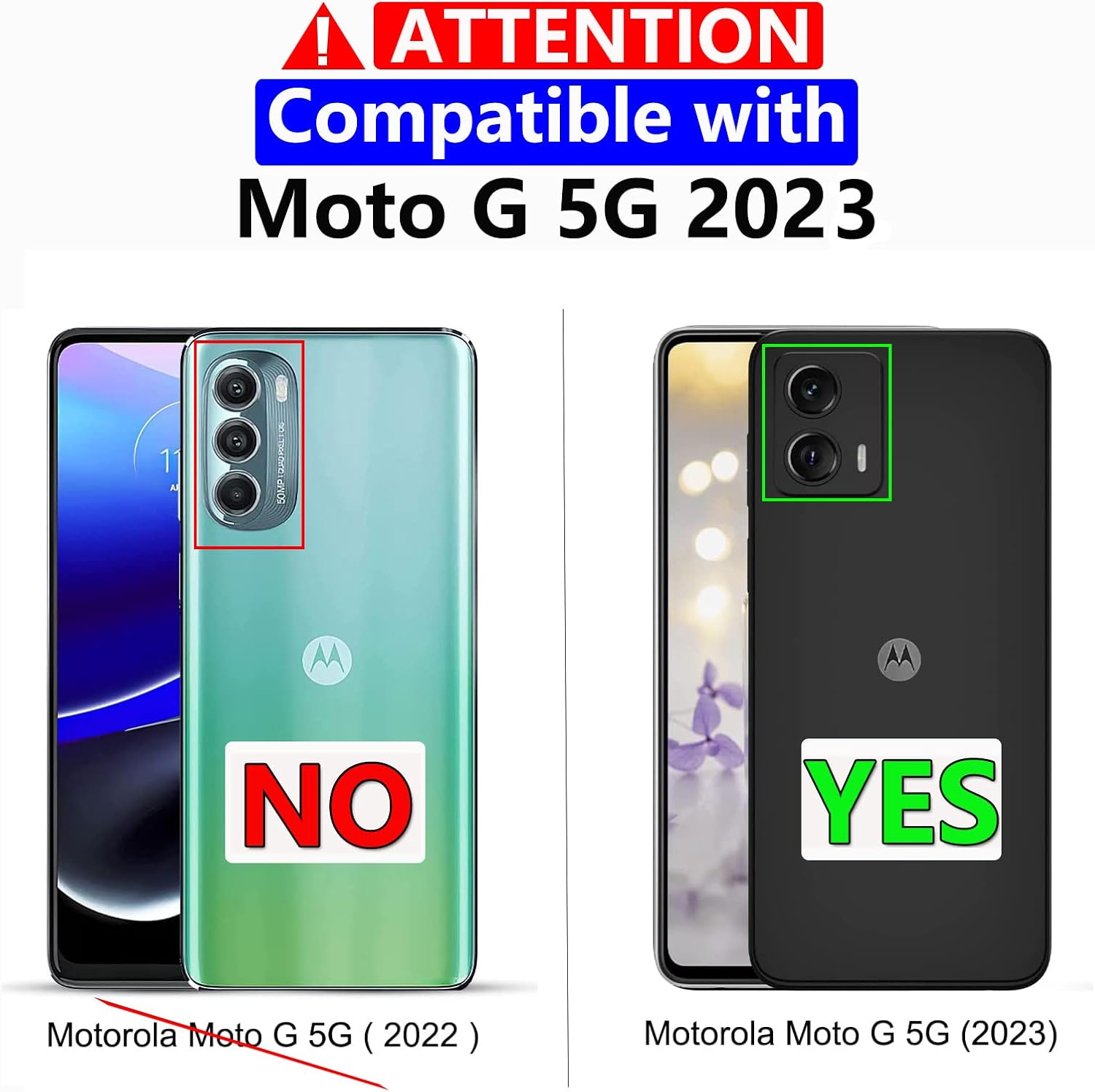 Entronix Clear Screen Protector Compatible with Moto G 2023 - 2 Piece Combo