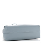 Calfskin Mini Lady Bag Grey Blue