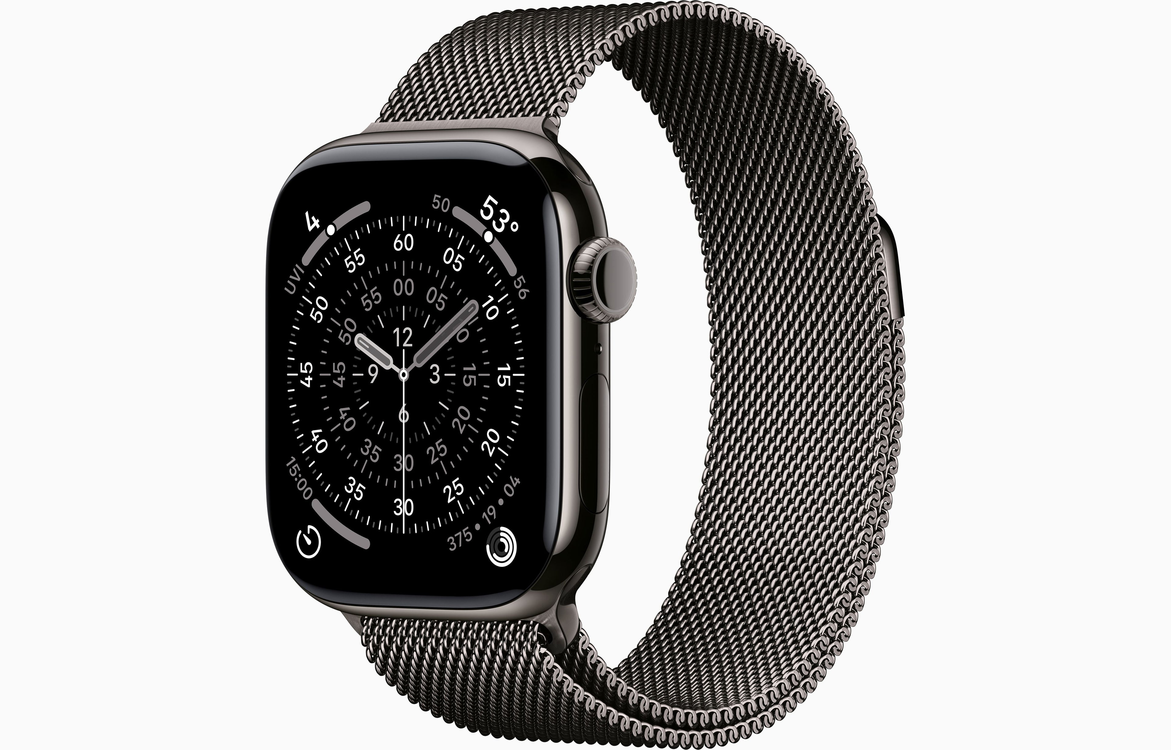 Apple Watch Series 11 GPS + Cellular 42mm Space Gray Aluminum Case with Black Sport Band