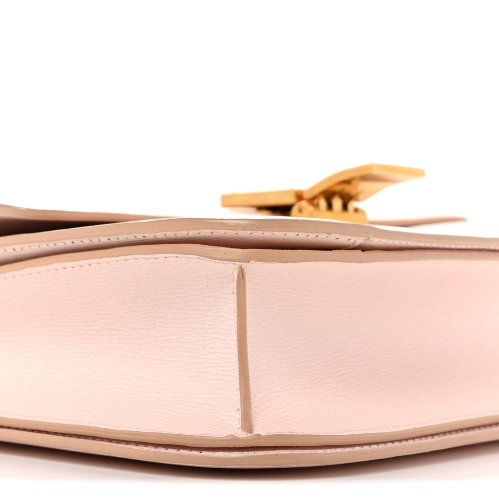 Liege Calfskin Medium Classic Box Flap Bag Pale Pink