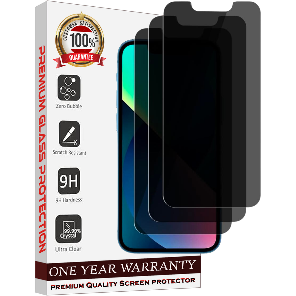 Entronix Anti-Spy Privacy Screen Protector Compatible with iPhone X/XS/11 Pro - 3-Piece Combo