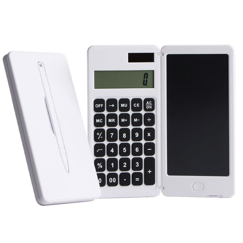 Solar Calculator Handwriting Board Folding Portable Student Electronic Calculator