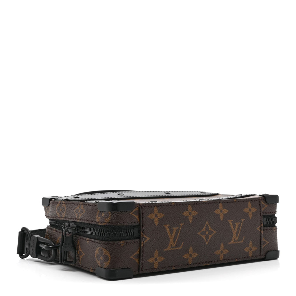 Monogram Macassar Handle Soft Trunk Black
