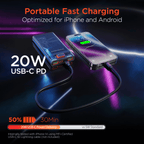 ClearCharge 10000mAh Transparent PD Power Bank