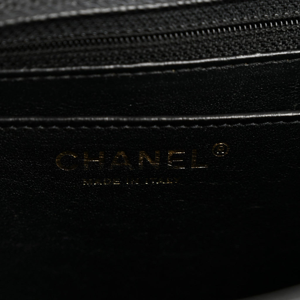 Caviar Maxi Single Flap Black