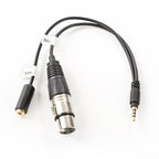 Movo TCB2 XLR F Microphone to TRRS M Phone Adapter