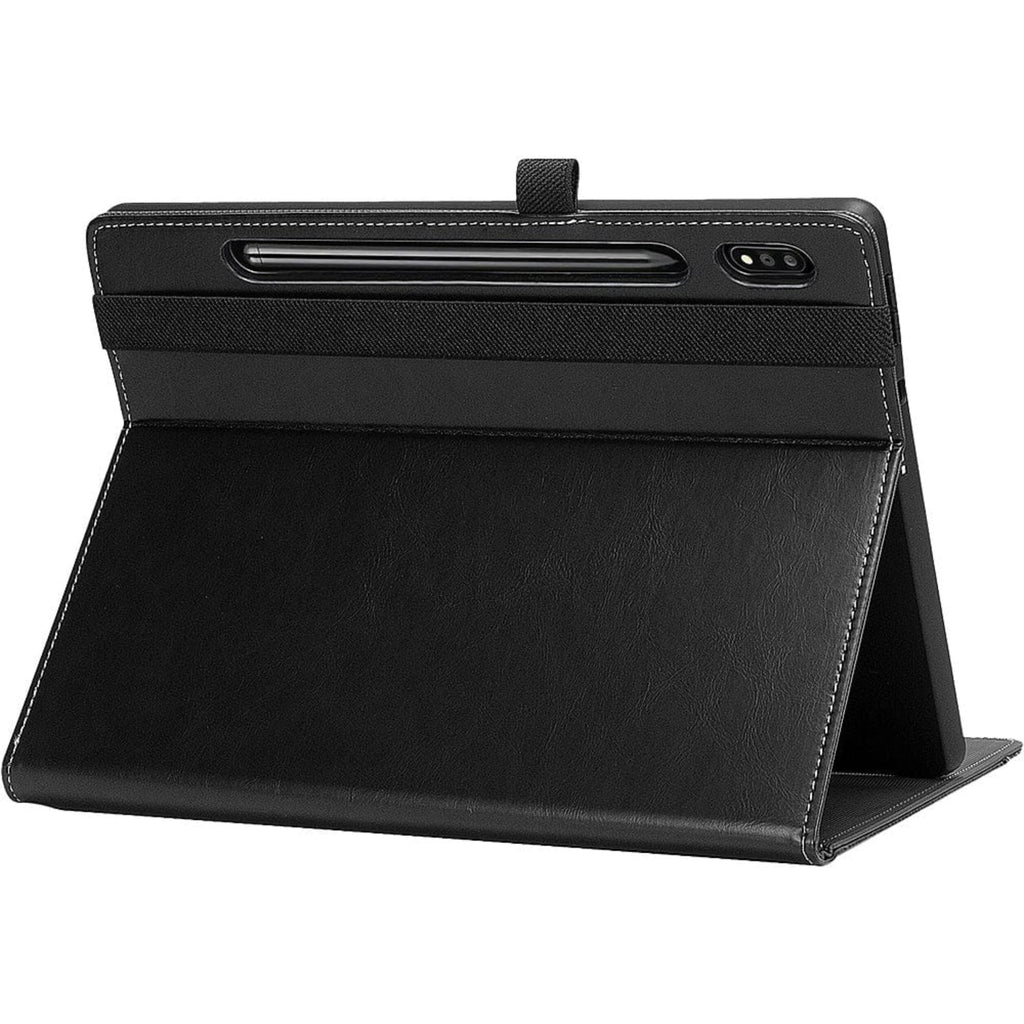 SAHARA - Business Series Folio Case for Samsung Galaxy Tab S8+ and Tab S7 FE - Black
