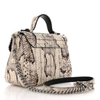 Snakeskin Matelasse Aria Mini GG Marmont Top Handle Shoulder Bag Roccia