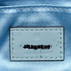 Nappa Vertical Matelasse Small Maxi Horsebit Chain Shoulder Bag Crystal Snow