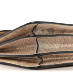 Metallic Karung Serpenti Forever Top Handle Gold