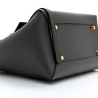 Grained Calfskin Mini Belt Bag Grey