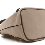 Suede Calfskin Mini Faye Backpack Motty Grey