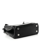 Natural Smooth Calfskin Mini Rodeo Top Handle Handbag Black