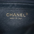 Lambskin Chevron Quilted Mini Rectangular Flap Dark Grey