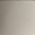Nappa Maxi Intrecciato Medium Arco Tote Black White