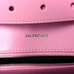 Semi Shiny Smooth Calfskin Small Downtown Shoulder Bag Candy Pink