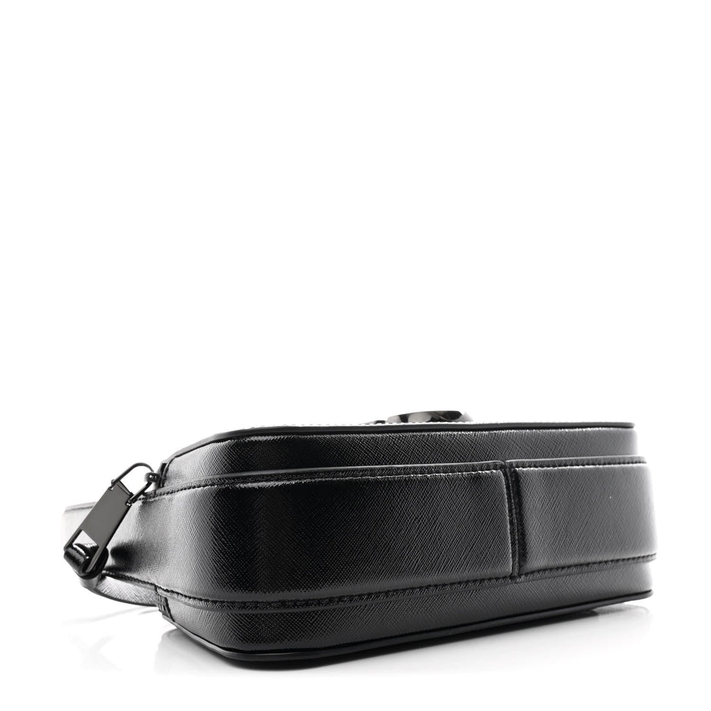 Saffiano Slingshot Shoulder Bag Black