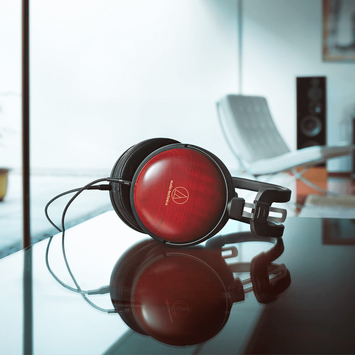 Audio-Technica ATH-AWAS Over-Ear Headphones with Asada Zakura (Japanese Cherry)